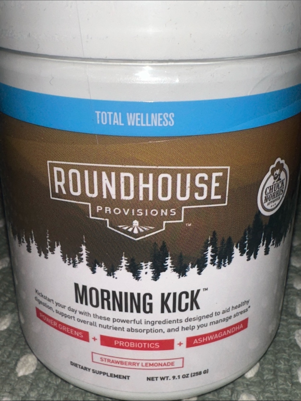 Roundhouse Provisions Morning Kick - White Daily Supplement Jar